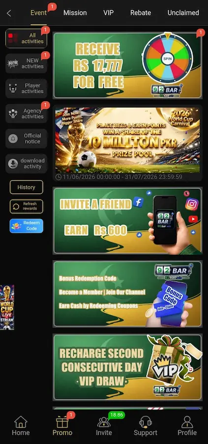 92bar game 
