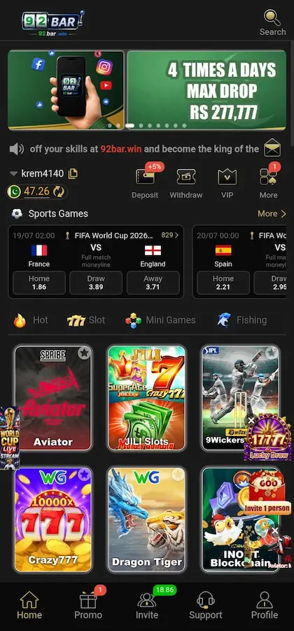 92bar game