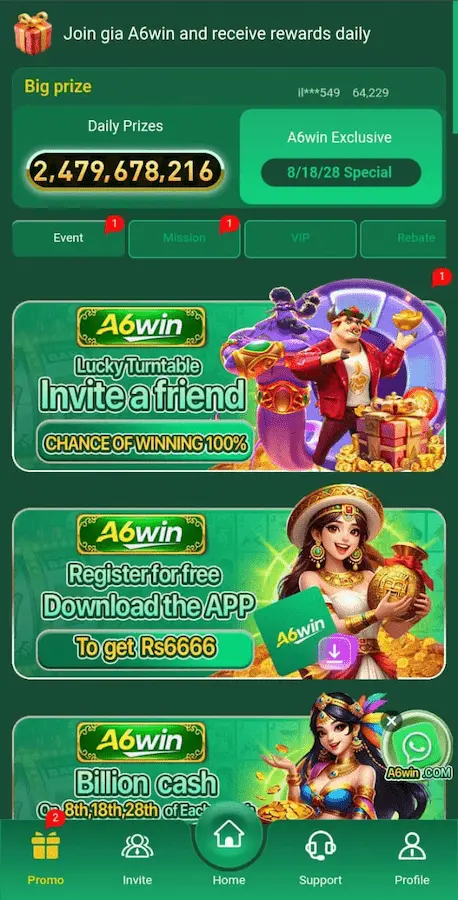 a6win game