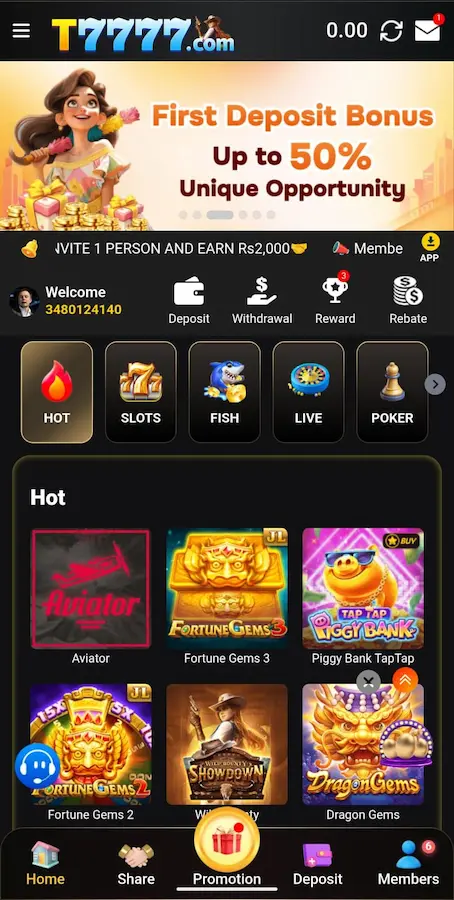 t7777 game